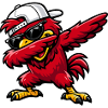 Dabbing Cardinal