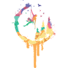 Circle of colours of the mountaineers