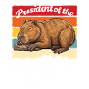 Capybara President Lazy Shirt Funny Gift