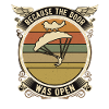Parachutist Saying Paragliding Retro
