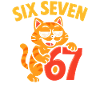 Six Seven Cat 67 Italiensk Hjerneråd-humor