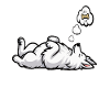 Feeling Dog Tired White Shepherd Dog
