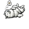 Feeling Dog Tired White Shepherd Dog