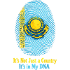 Empreinte génétique Kazakhstan - Drapeau Proud Roots