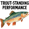 Forelle Aquarell: Trout-standing Performance