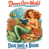 Retro Mermaid: Dyk ned i en bog-pin-up