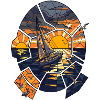 Sailboat at sunset