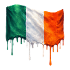 Irish flag colorful color