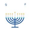 Happy Hanukkah Menorah 