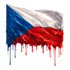 Drapeau tchèque couleur