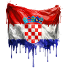 Drapeau croate couleur