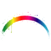 Rainbow Arc Gradient Splash Art