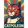 Catpoleon – Cat as Napoleon Retro Poster