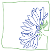 Kornblume minimalistisch