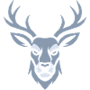 Blue Deer Head