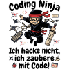 Coder Ninja Programmierer Humor
