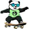 Panda Skateboard