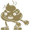 Funny poop pile dancing