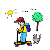 Child Children School Child Cat Friends