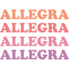 Allegra as a given name