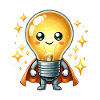Light Bulb Superhero Hero Lamp