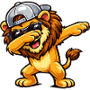 Dabbing Lion