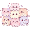 Pastel Kitten Cuddle Gang