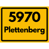 ANCIEN CODE POSTAL RETRO 5970 PLETTENBERG