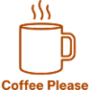 Coffee Please Tasse Outline