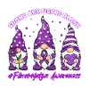 Fibromyalgia Awareness Gnome Fibro Ribbon