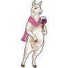 Llama Red Wine