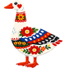 Bunte Gans im Volksstil