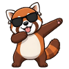 Dabbing Red Panda