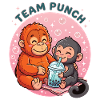 Team Punch Kawaii Baby Monkey Punch