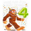 Bigfoot Birthday Four Years