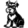 Schnauzer Black Line