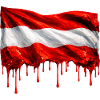 Austrian flag in bright colours