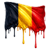 Belgian flag in bright colours