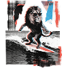 Surfer Lion