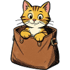 Cat Animal Symbol Pet Bag Critter