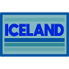 Iceland Blue Stripes Graphic