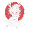 Tokyo Dragon Shirt Japan Samurai Style Streetwear