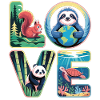AMO Natura Animali Panda Tartaruga Bradipa