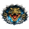 T-Rex breakthrough from crack