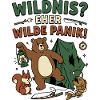 Wildnispanik Bärencamp Illustration