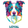 Loyal Prism Dog Portrait