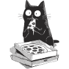 Pizza-Katze