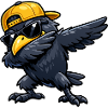 Dabbing Raven