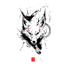 Ink Wolf Red-Eye