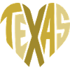 Texas Heart Typography